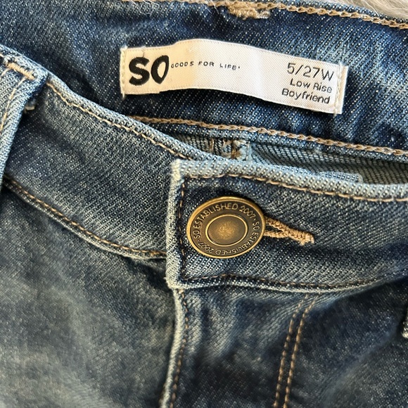 SO Good for Life - Boyfriend Style Low Rise - Distressed Jeans - Picture 8 of 9